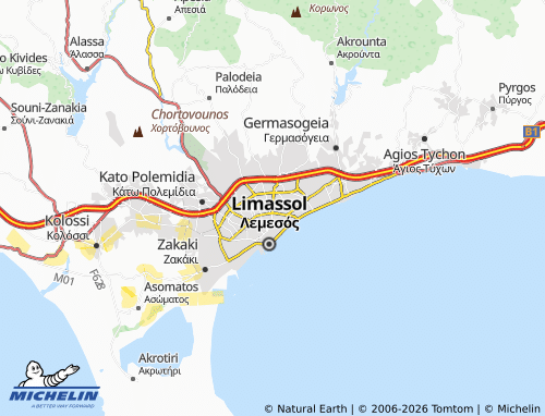 Mappa MICHELIN Agios Nektarios - ViaMichelin