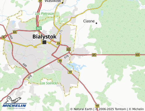 MICHELIN Zaścianki map - ViaMichelin