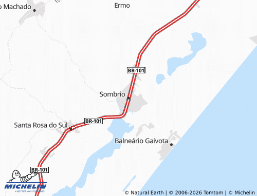 MICHELIN Sombrio map - ViaMichelin