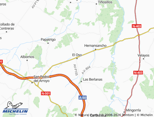 MICHELIN El Oso map - ViaMichelin