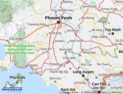 Mapa MICHELIN Angkor Borei - ViaMichelin