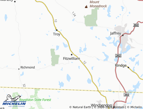 Mapa MICHELIN Fitzwilliam - ViaMichelin