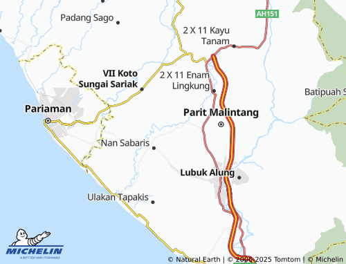 MICHELIN Koto Tinggi map - ViaMichelin