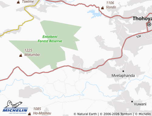 MICHELIN-Landkarte Maungani - ViaMichelin