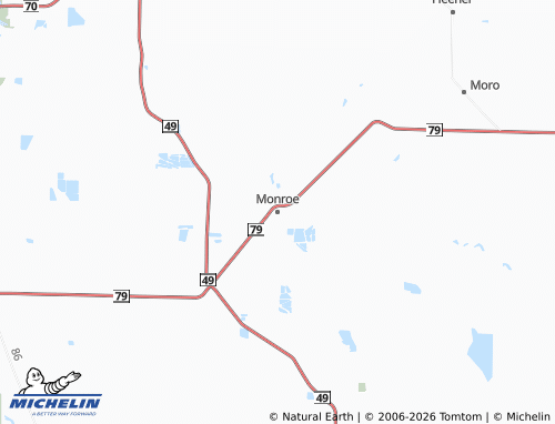 Carte MICHELIN Monroe - ViaMichelin