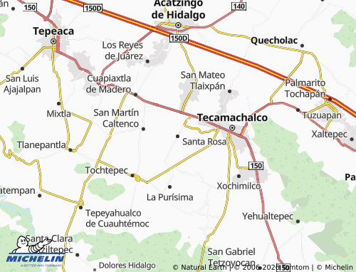MICHELIN Santa Rosa map - ViaMichelin