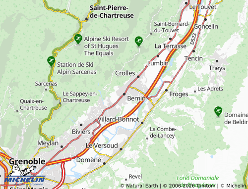 MICHELIN Bernin map - ViaMichelin