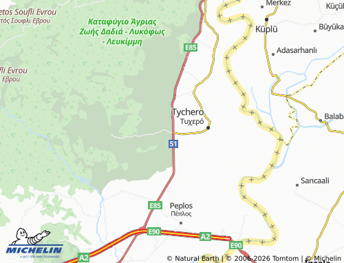 Carte MICHELIN Provatonas - ViaMichelin