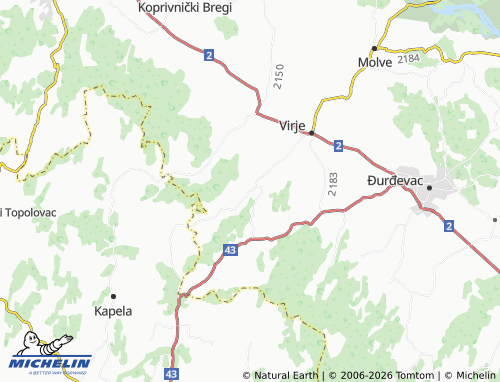 Carte MICHELIN Miholjanec - ViaMichelin