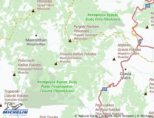MICHELIN Kaloskopi map - ViaMichelin