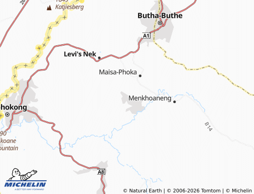 Kaart MICHELIN Liphaleng - ViaMichelin