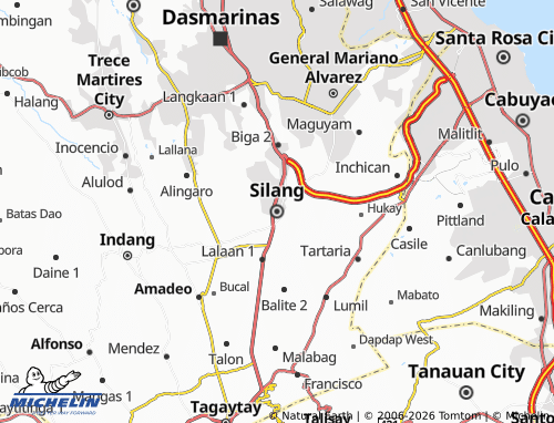 MICHELIN Silang map - ViaMichelin