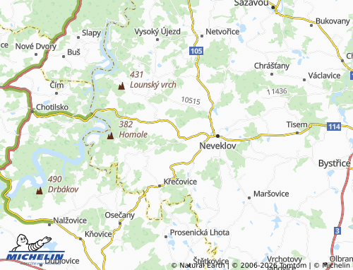 Mappa MICHELIN Stranný - ViaMichelin