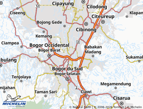 MICHELIN Cibuluh map - ViaMichelin