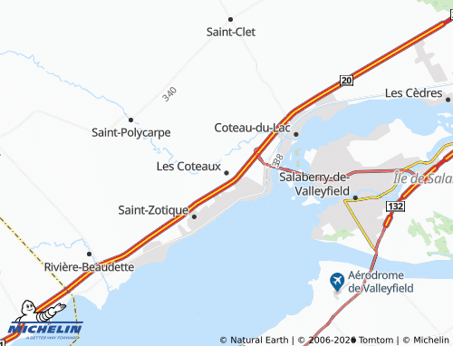 MICHELIN Les Coteaux map - ViaMichelin