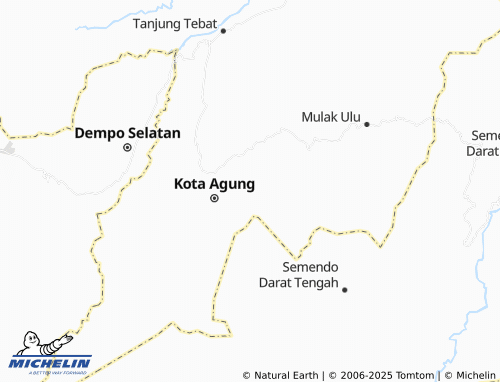 MICHELIN Gedung Agung map - ViaMichelin