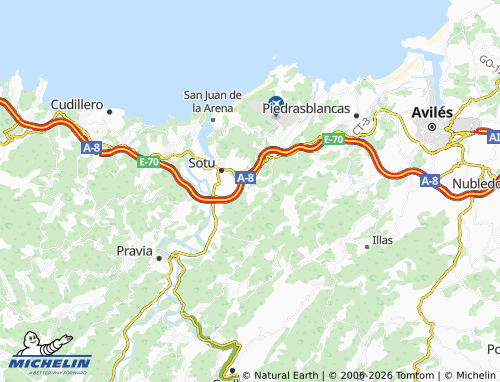 MICHELIN-Landkarte Corrada - ViaMichelin