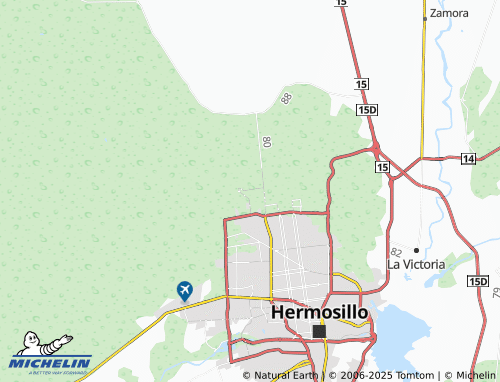 MICHELIN Pueblitos Sección Kikapu map - ViaMichelin