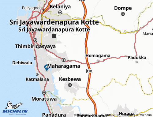 Mappa MICHELIN Kottawa West - ViaMichelin