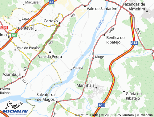 MICHELIN Palmeira map - ViaMichelin