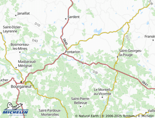 MICHELIN Les Combes map - ViaMichelin