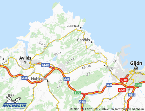 MICHELIN-Landkarte Xunca - ViaMichelin