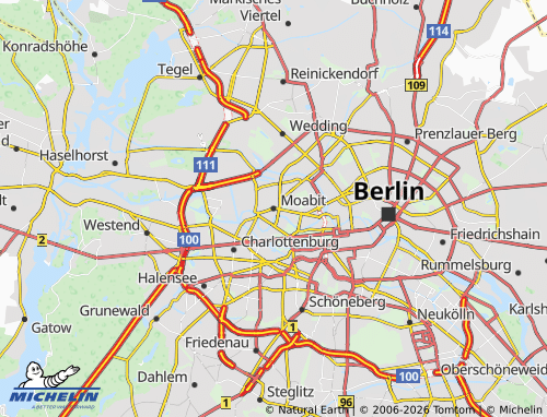 MICHELIN Moabit map - ViaMichelin