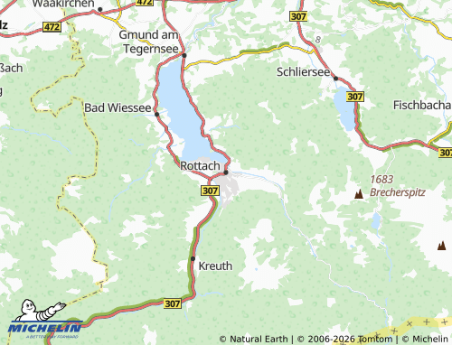 MICHELIN Rottach-Egern map - ViaMichelin