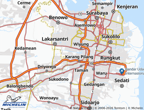 MICHELIN-Landkarte Sumur Welut - ViaMichelin