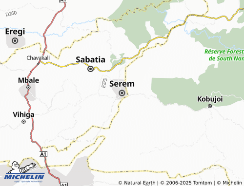 MICHELIN Serem map - ViaMichelin
