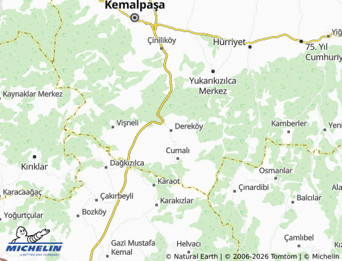 MICHELIN Dereköy map - ViaMichelin