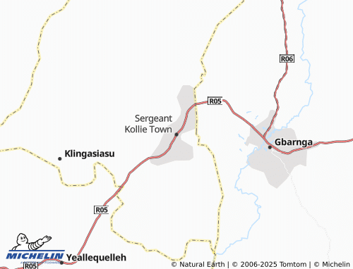 MICHELIN Sergeant Kollie Town map - ViaMichelin