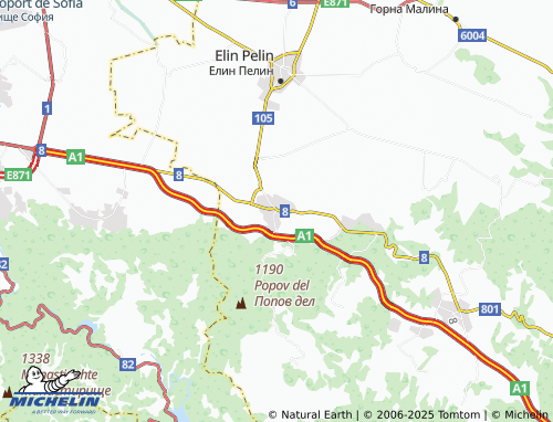 MICHELIN Novi han map - ViaMichelin