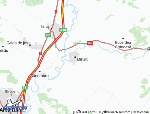 MICHELIN-Landkarte Mihalț - ViaMichelin
