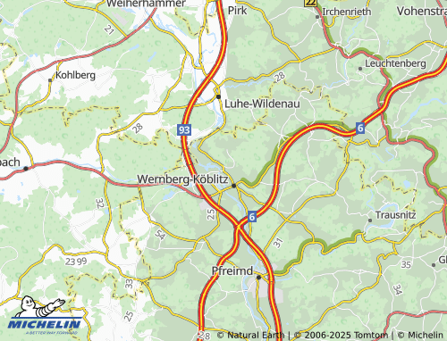 Mapa MICHELIN Oberköblitz - ViaMichelin