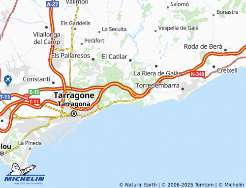 MICHELIN La Pubilla map - ViaMichelin