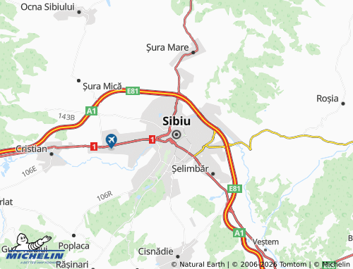 Mappa MICHELIN Sibiu - ViaMichelin