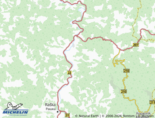 Carte MICHELIN Korlaće - ViaMichelin