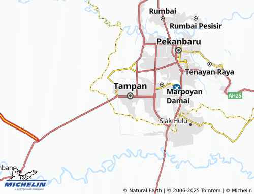 MICHELIN Tuah Karya map - ViaMichelin