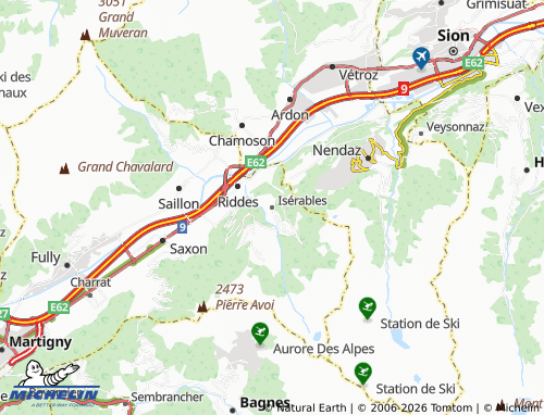 Mapa MICHELIN Isérables - ViaMichelin