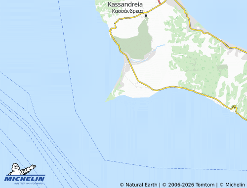 MICHELIN Poseidi map - ViaMichelin