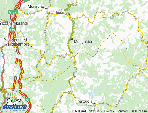 MICHELIN Filigare map - ViaMichelin