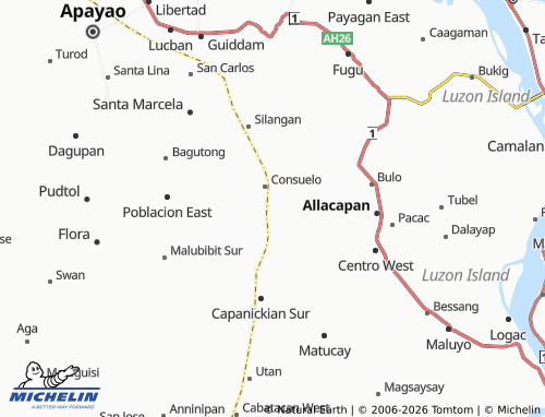 MICHELIN Cataratan map - ViaMichelin