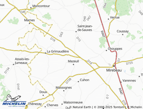 MICHELIN Mornay map - ViaMichelin
