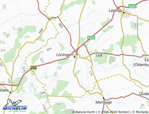 MICHELIN Löningen map - ViaMichelin