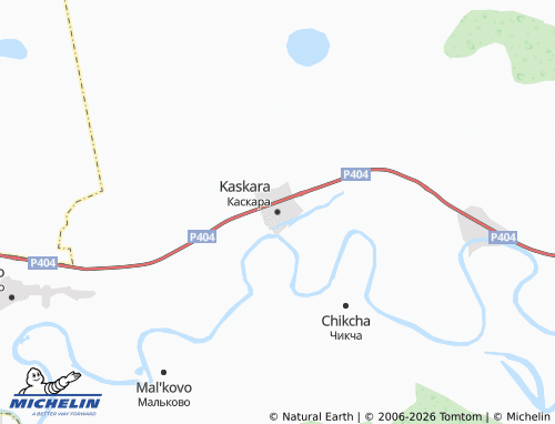 MICHELIN-Landkarte Kaskara - ViaMichelin