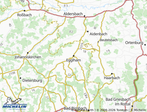 Mapa MICHELIN Egglham - ViaMichelin