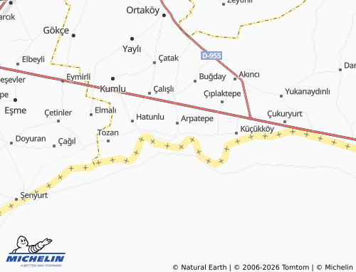MICHELIN Sakalar map - ViaMichelin
