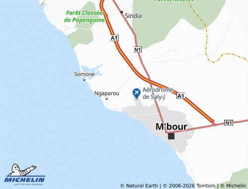 Mapa MICHELIN Ndiorhorh - ViaMichelin