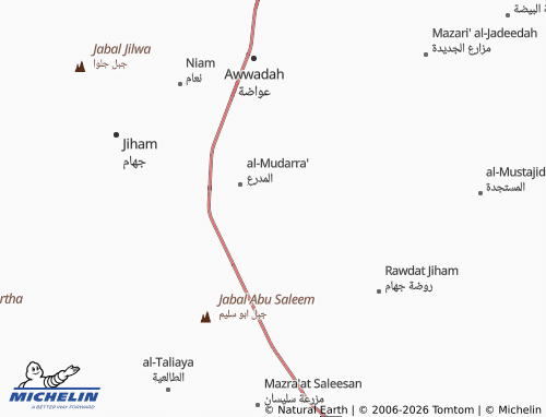 MICHELIN-Landkarte al-Mahwi - ViaMichelin